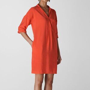 Whistles Coral Lea Pocket Tunic Dress